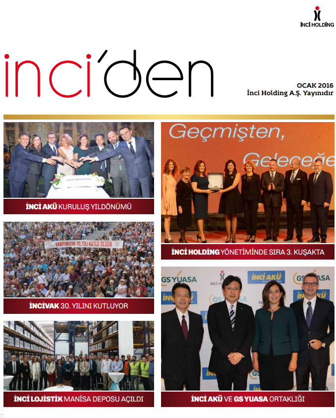 İnci Magazine January 2016